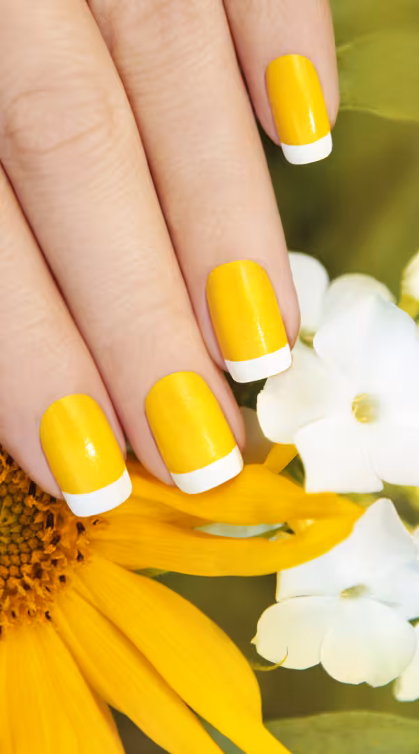 Well-manicured hands with intricate nail art design